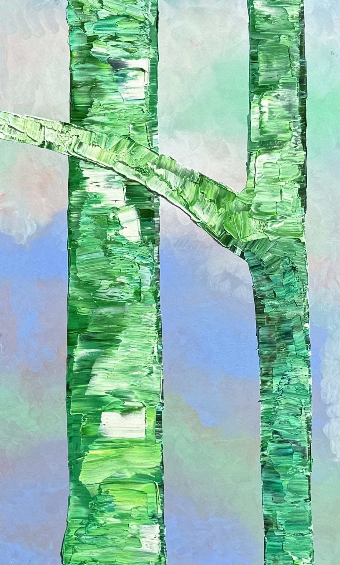 Birch II, 90 × 50 cm, 2023